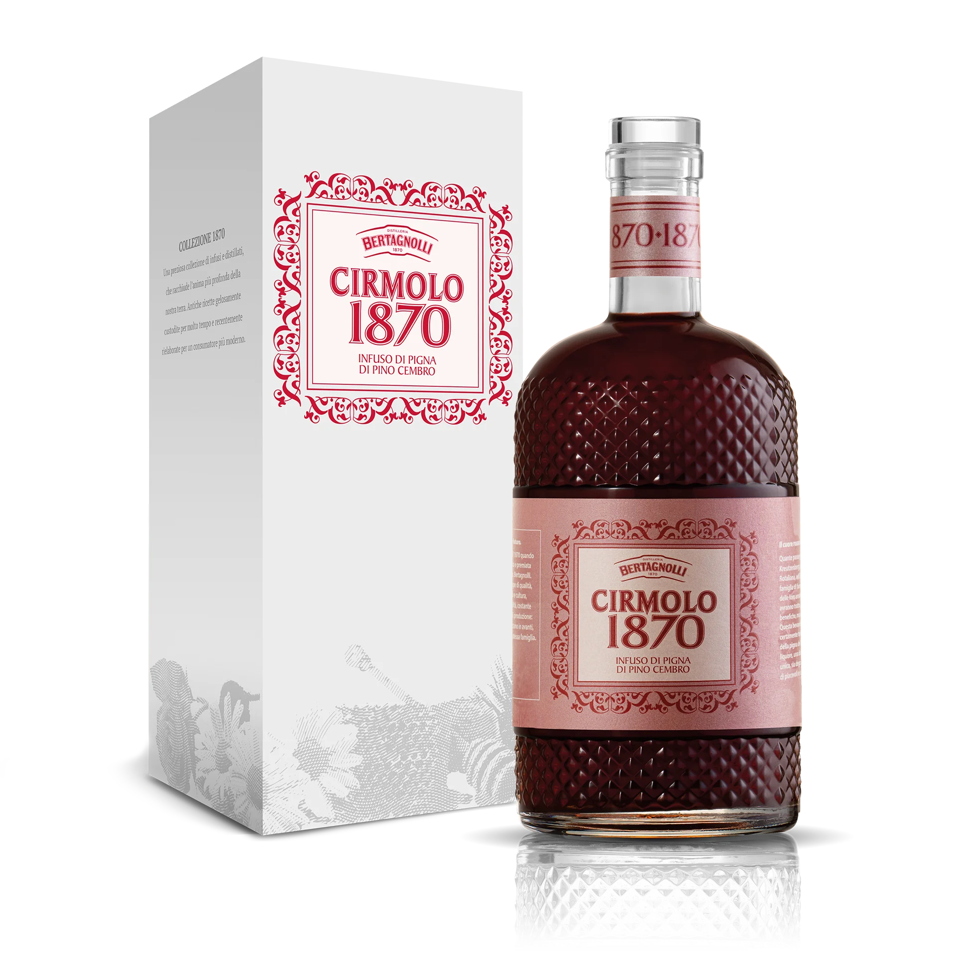 Top Quality Cirmolo 1870 Infusion Liquor Zirbel Liqueur 700ml 70cl spirit Made in Italy sugar