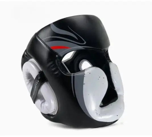 Make Your Own Boxing Training Safety Cheap Head Guard Boxing Helmet for Professionals Head Guard Made With Pure Leather MS-HG-19