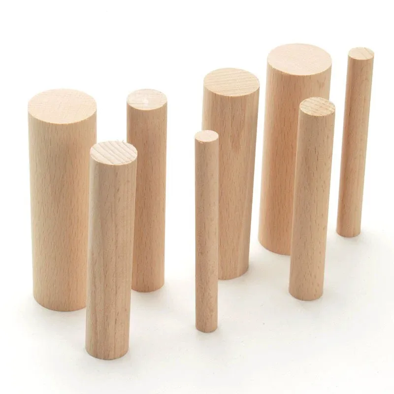 Durable using Wooden Round Stick for Furniture, Wooden Crafts, Educational Toys Furniture wood dowel rod
