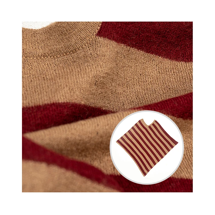 Wholesale Popular Thin Ponchos for Ladies Custom Brand Logo Printed Strip Pattern Decorated with Fur Lace for Beach Wear Spring