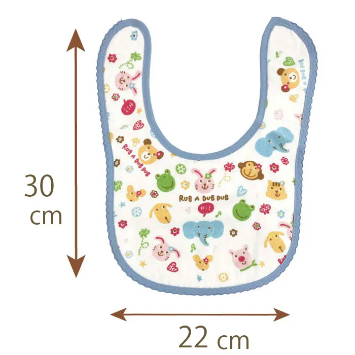 colourful animal cotton gauze baby bibs japanese baby items
