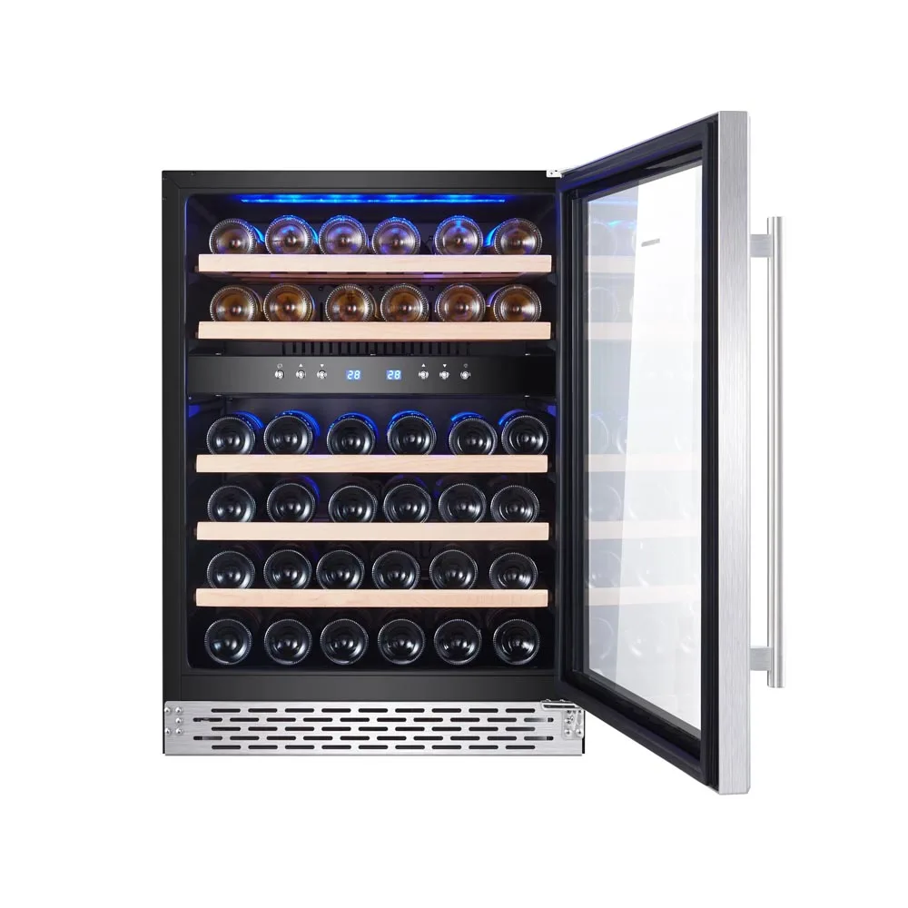 Design Beverage Cooler Wine chiller Glass Door Fridge