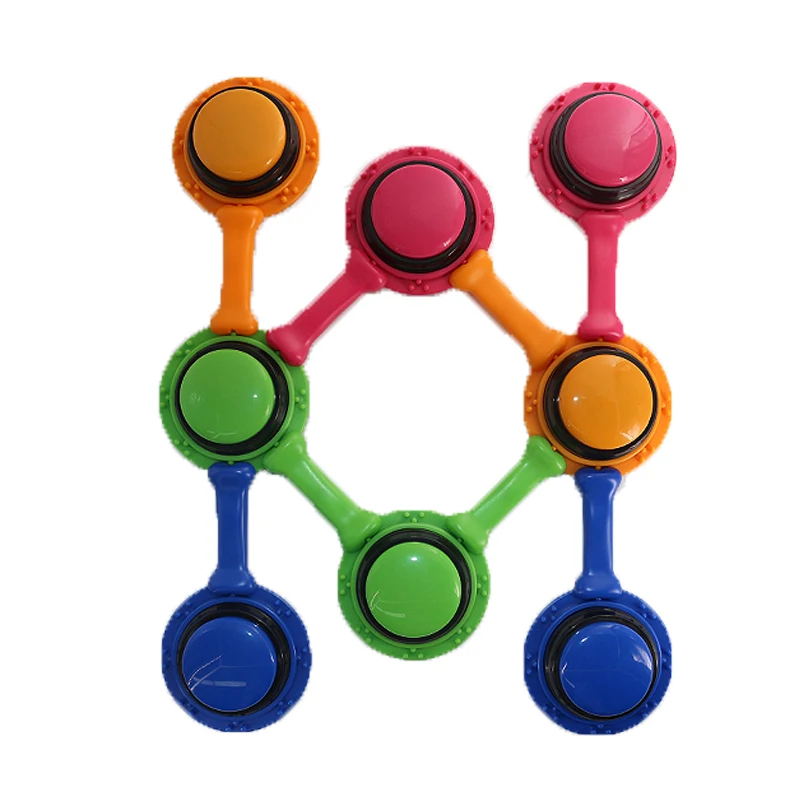 Маленькая записываемая говорящая Кнопка MOQ для животных, звуковой зуммер, работающий на батарейках, индивидуальные кнопки для разговора собак