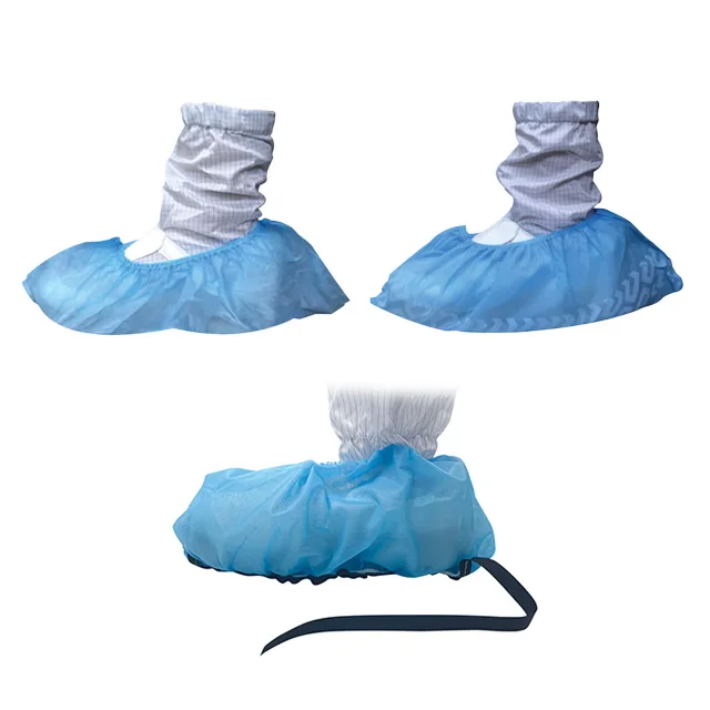 Лучшая цена нетканый чехол для обуви Противоскользящий ESD