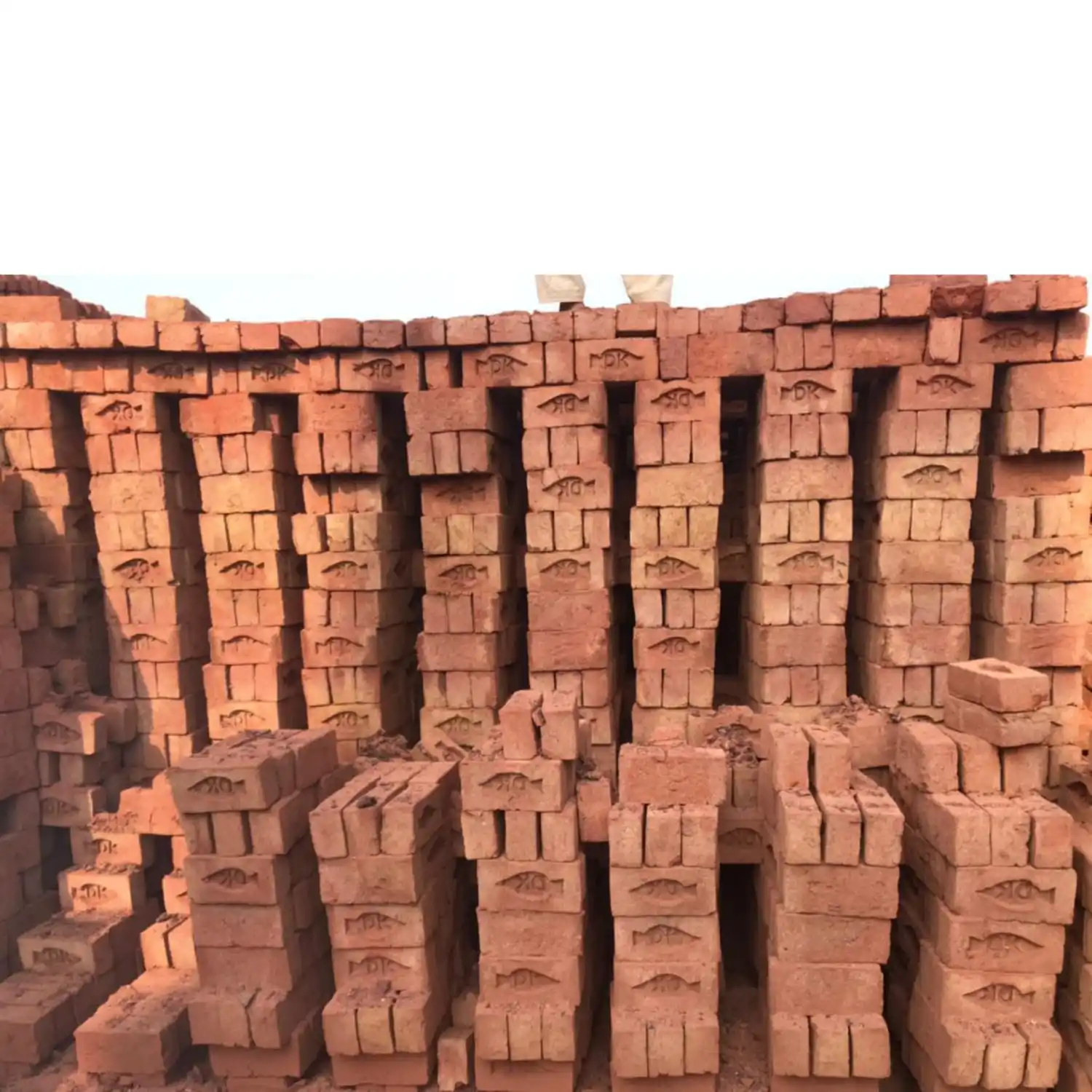 Customized size of old red bricks with smooth surface