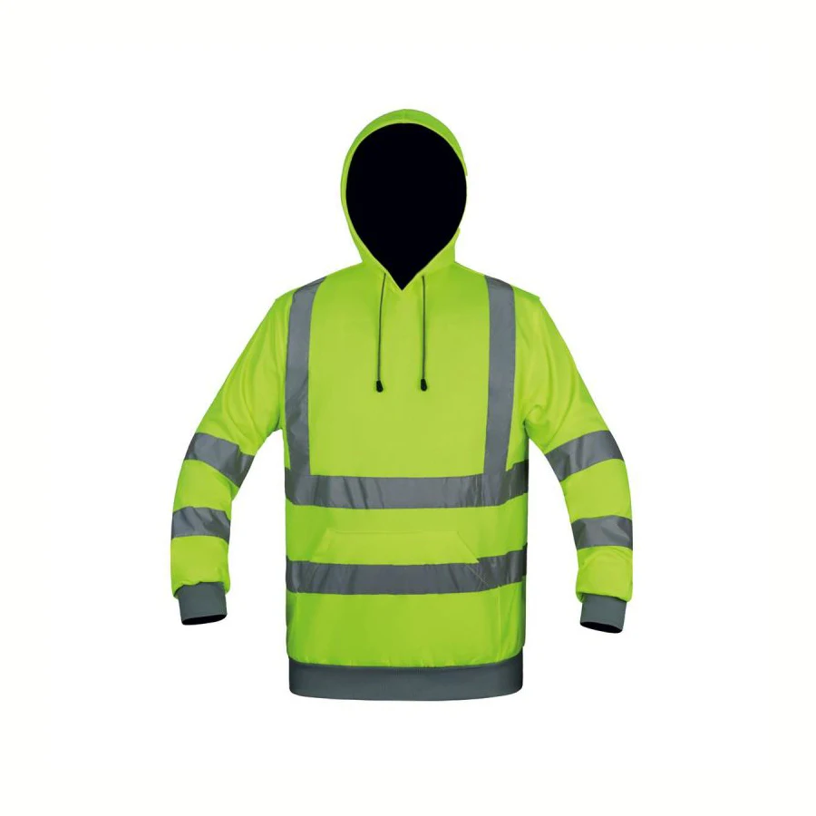 Custom Construction High Visibility Worker Wear Hoodie Hi Vis Safety Jackets Reflective Work for Men