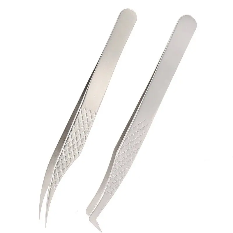 Your Own Logo Design Lash Tweezers Pakistan Made Professional Stainless Steel Eyelash Extension Tweezers