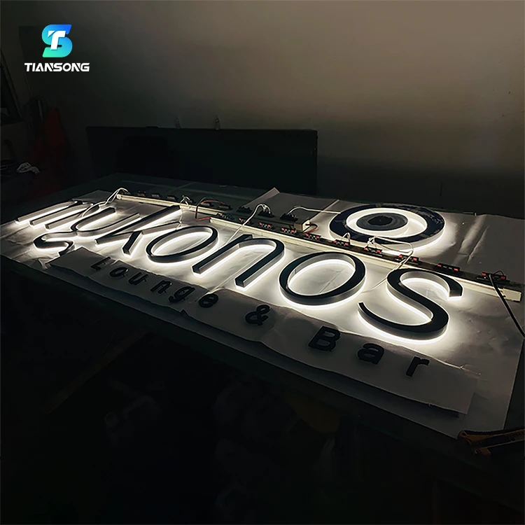 3D Acrylic Signage Led Name Logo For Business Custom High Quality Backlit Letter Sign