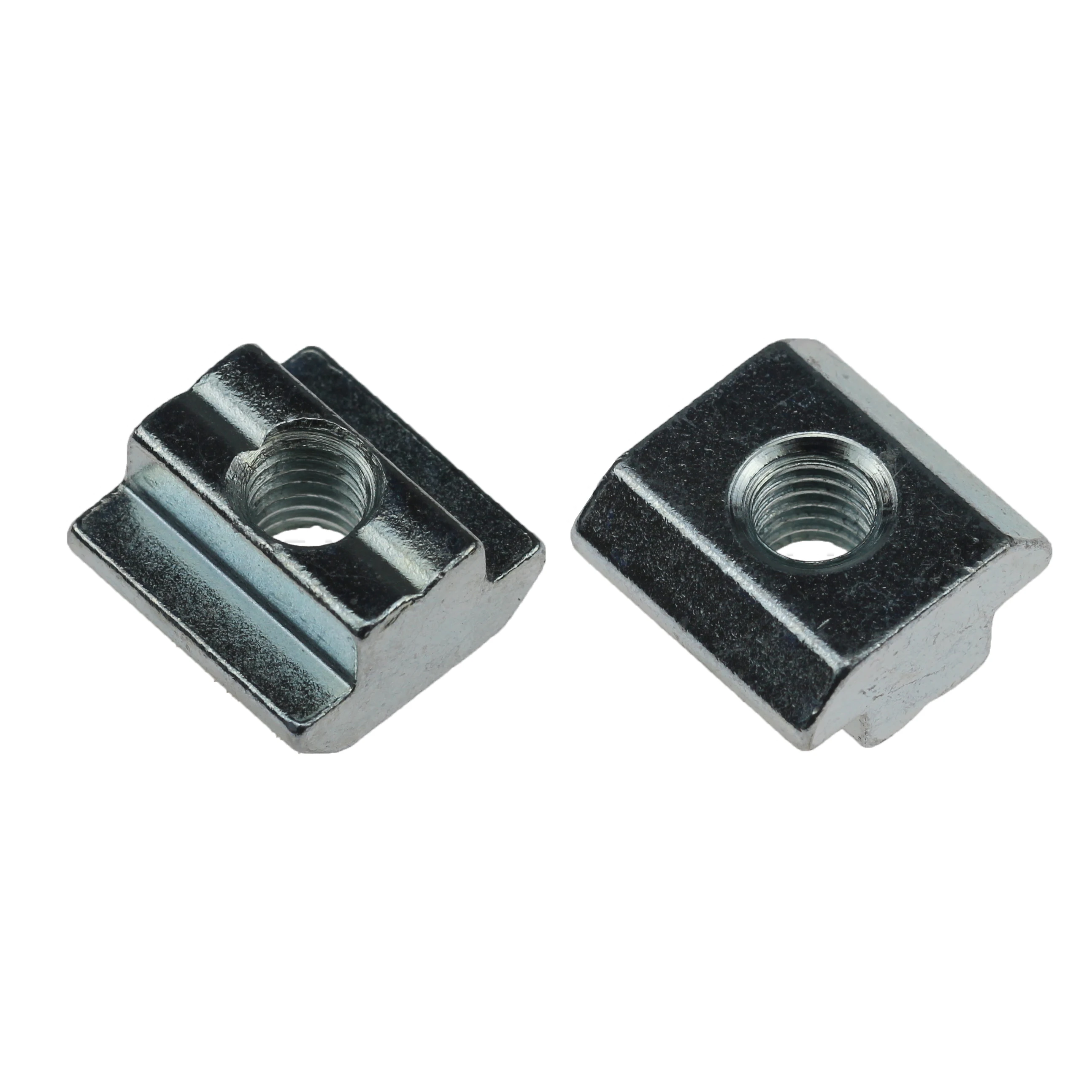 Carbon steel galvanized T-slot nut 19.5 X 10.6 MM, step height 5 MM  Slide nut M8