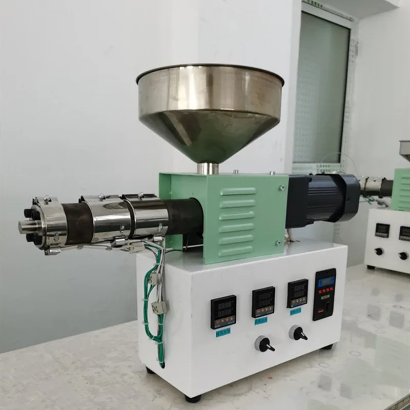 Desktop SJ35 mini plastic extruder lab tiny single solo screw extruding machine extrusora