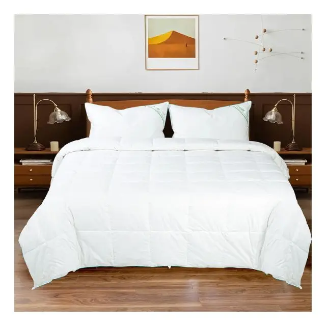New Premium Quality White Pure Organic Bio Washed 1000tc Egyptian Cotton Bedding Luxury Jacquard Embroidered & Sheet Pillowcase