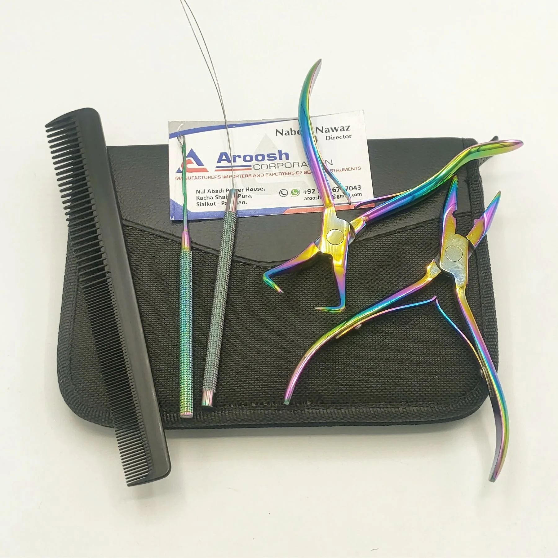 Rainbow Multi Steel Wholesale Micro Ring Hair Extension Fitting And Removal  Pliers With Crochet Loop And Pulling Needle