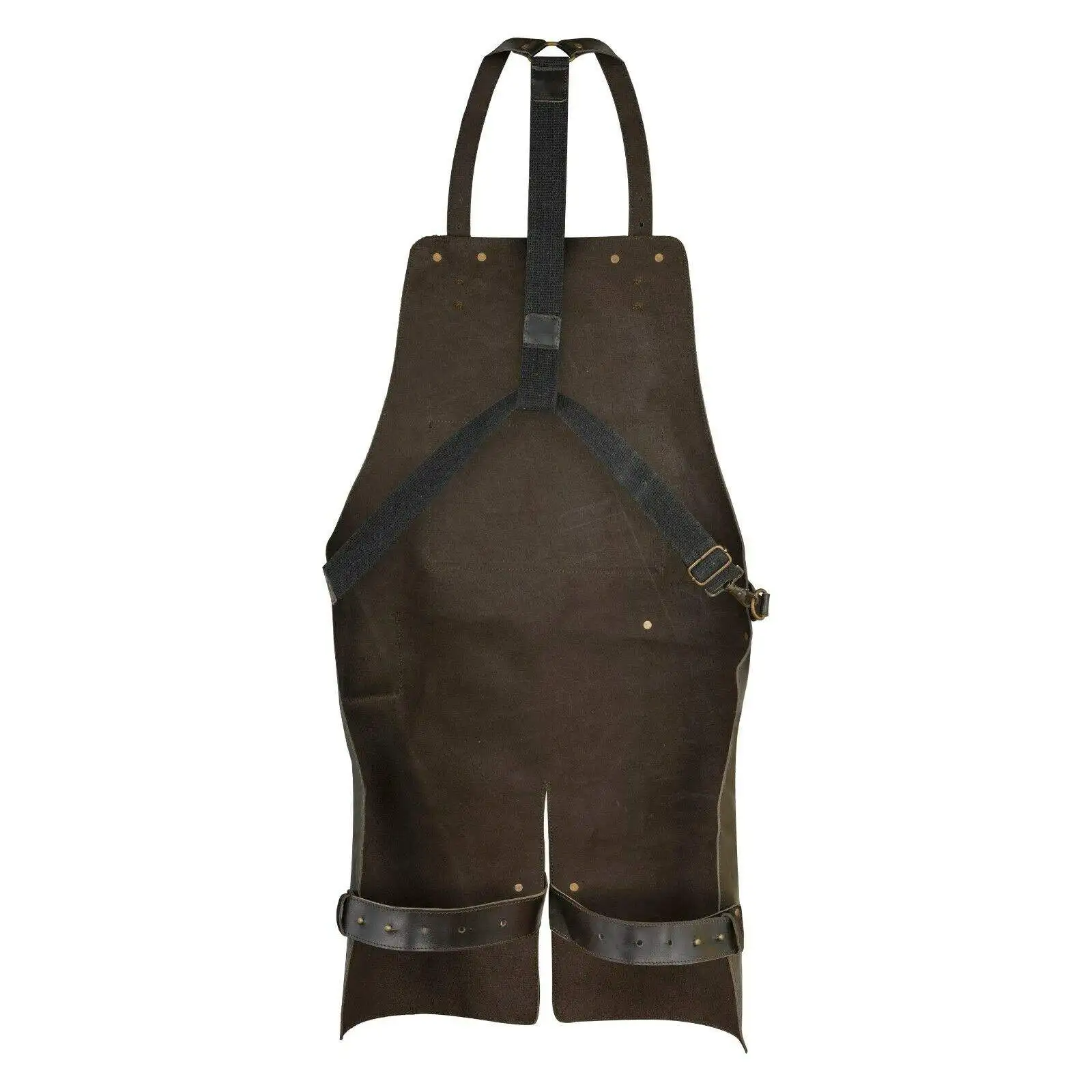 High Quality Customized Logo Hotel Chef Apron Kitchen Cooking Adjustable Black Leather BBQ Sleeveless Style All Colors Design