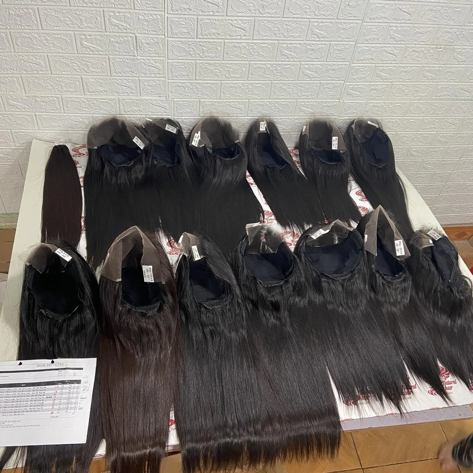 Необработанные 100% парики из натуральных волос