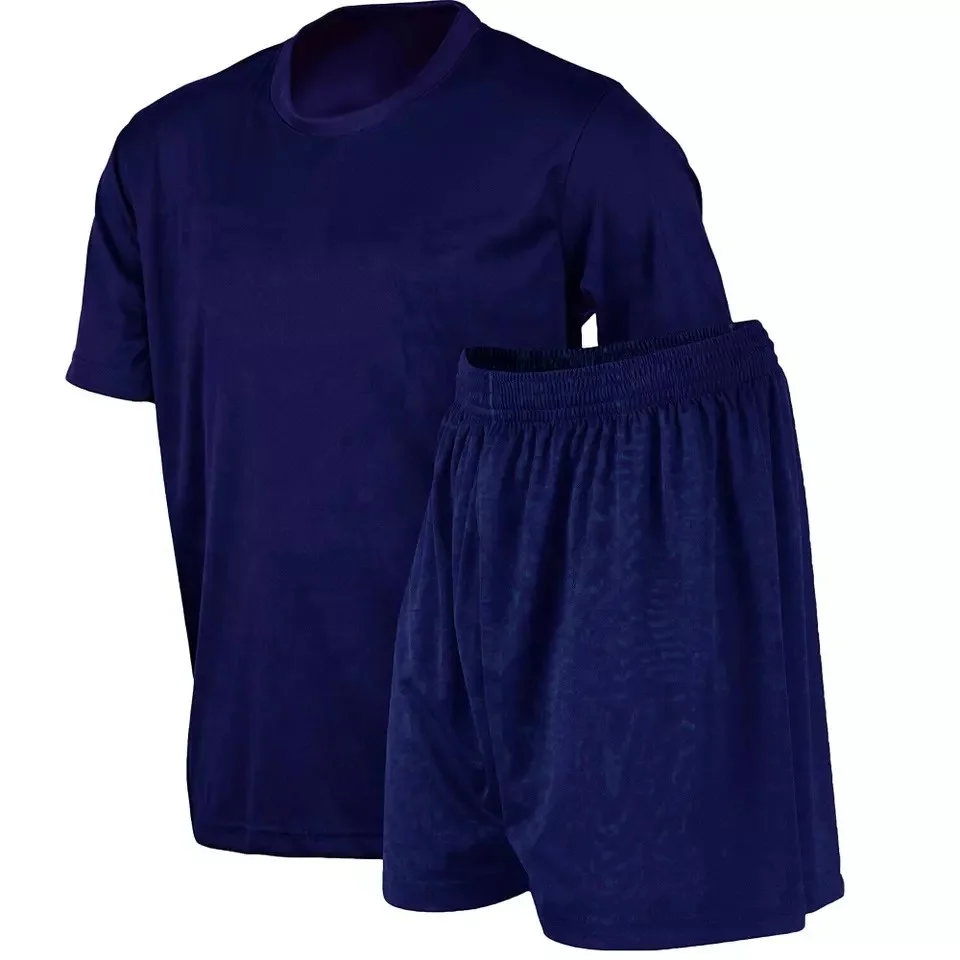 2023 Wholesale High Quality New Soccer Wear Short-sleeved Shorts plain soccer uniform for men