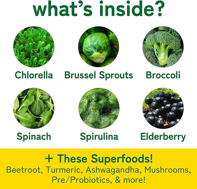 Vegan Super Green Multi-Vitamin Gummies Sweet and Soft Probiotic Gelatin Supports Weight Loss Nutrition in Bottle Packaging