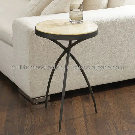 At Wholesale Prices Living Room Coffee Table With OEM Customized Stainless Steel Root Frame Round Glass Coffee Table