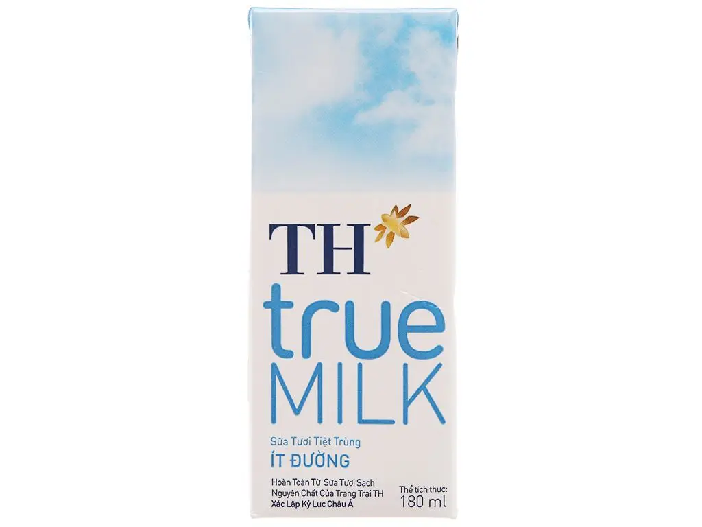 Fresh milk pasteurized chocolate TH true MILK 180ml