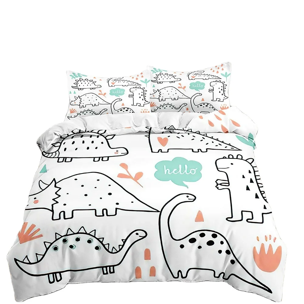 Factory Supplier Microfiber Bed Sheet Set Printed Flat Bed Sheet Wholesale Customized Pure Cotton Sheet and Pillowcase Sets