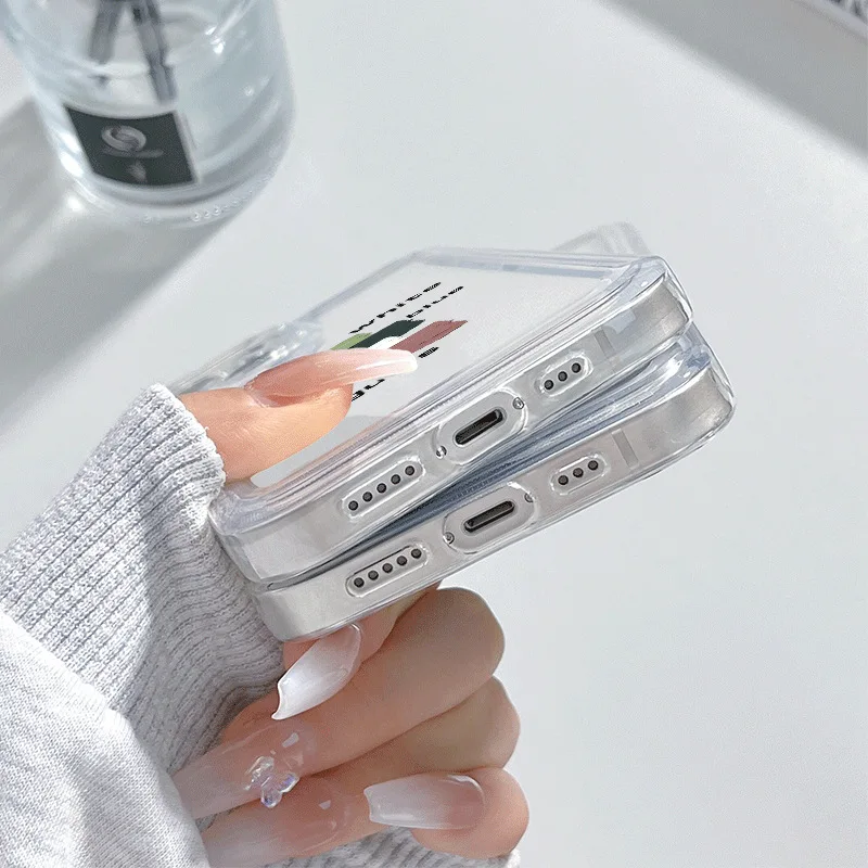 Art Cartoon Cute Fashion TPU mobile phone case clear shock absorption compatible for  iPhone 14 Pro for iphone 13 12 11 X