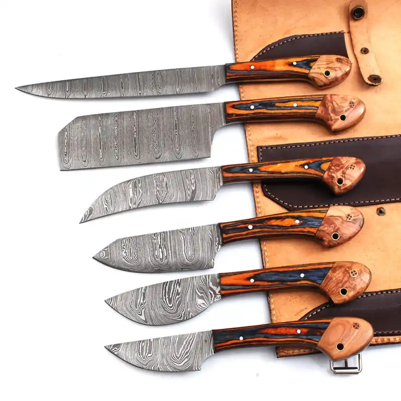 HEZHEN 8 дюймов Профессиональный немецкий 1 4116 нержавеющая сталь премиум-класса Pakka Деревянная Ручка кухонные