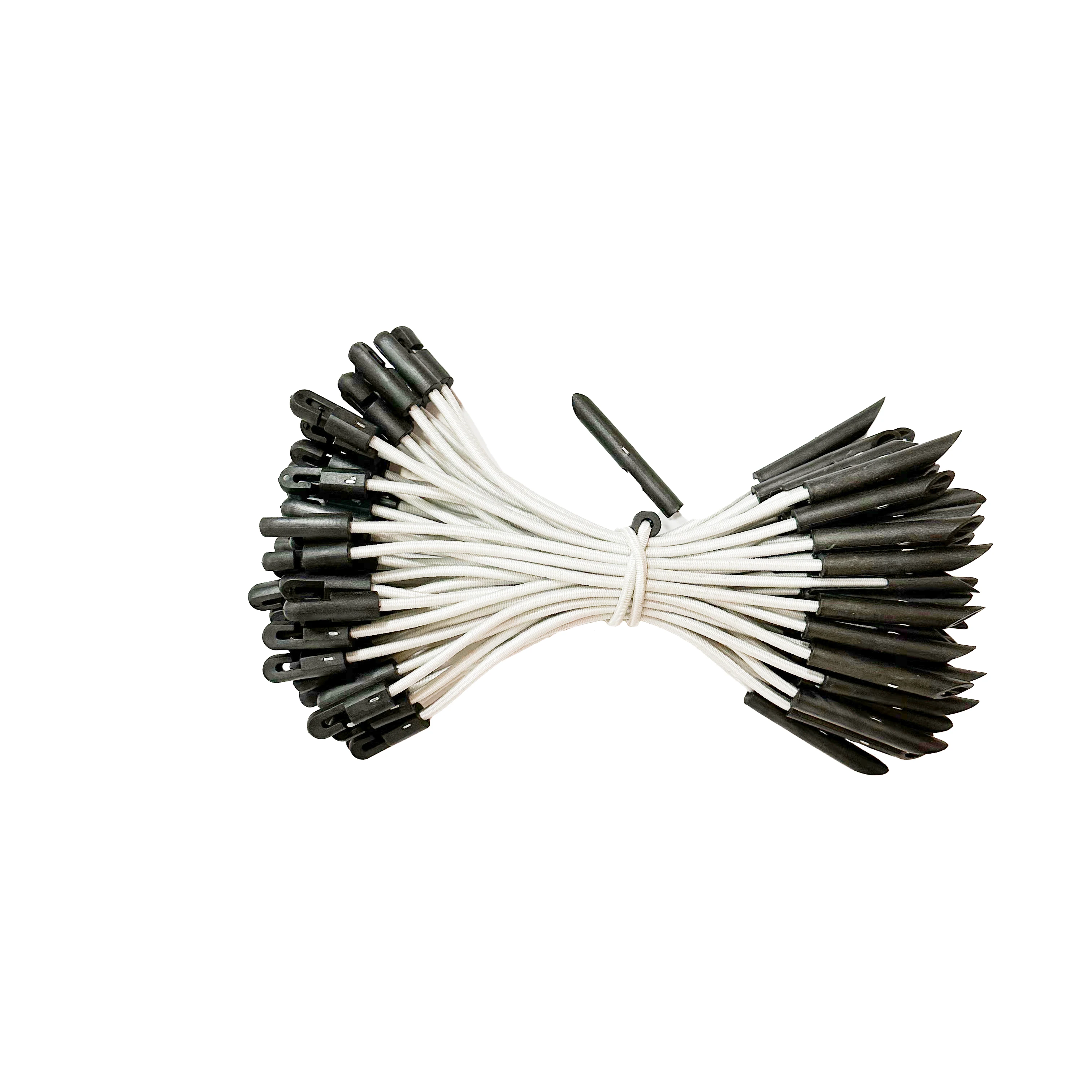 Elastic Bungee Toggle Ties for scaffolding Sheets and Tarpaulins - White 300mm (100) Vietnam Manufacturer Best Price Good Work