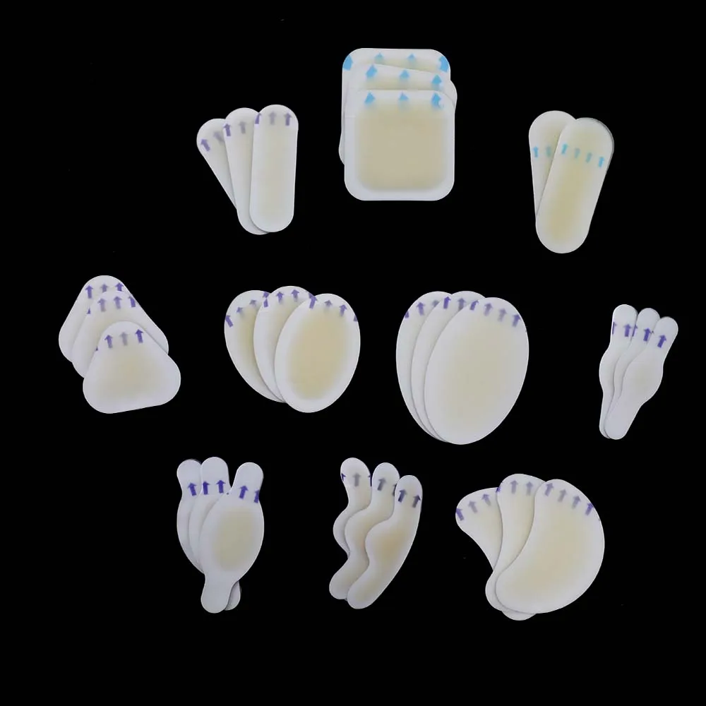 Hydrocolloid Gel Shoes Soft Pads Blisters Stickers Corns Calluses Friction Pressure Spots Relief Heel Pain Blisters Stickers