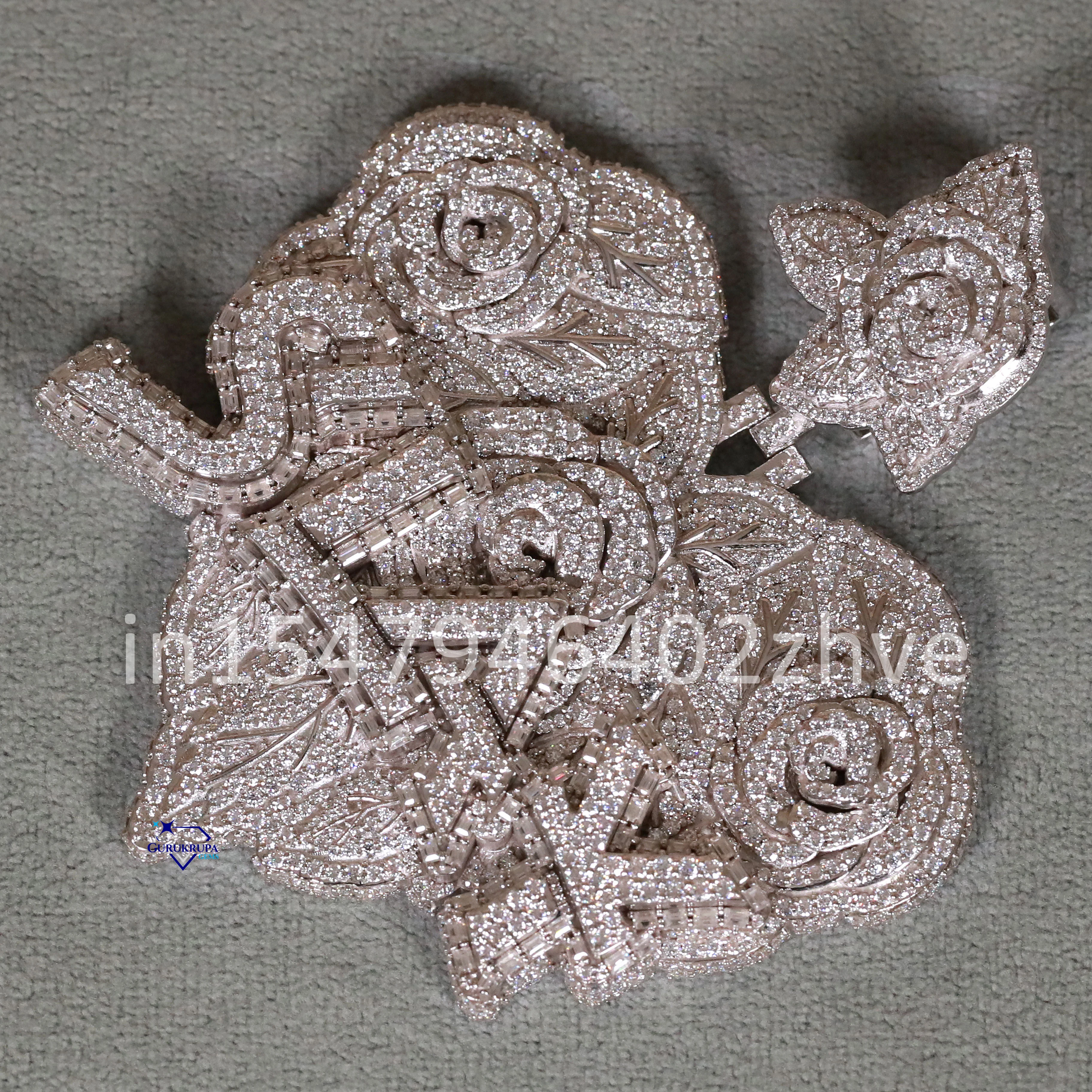 Latest 14kt White Gold Lab Grown Diamond Pendants for Men Enhanced VVS Clarity Stylish Hip-Hop Jewelry Made from Sterling Silver