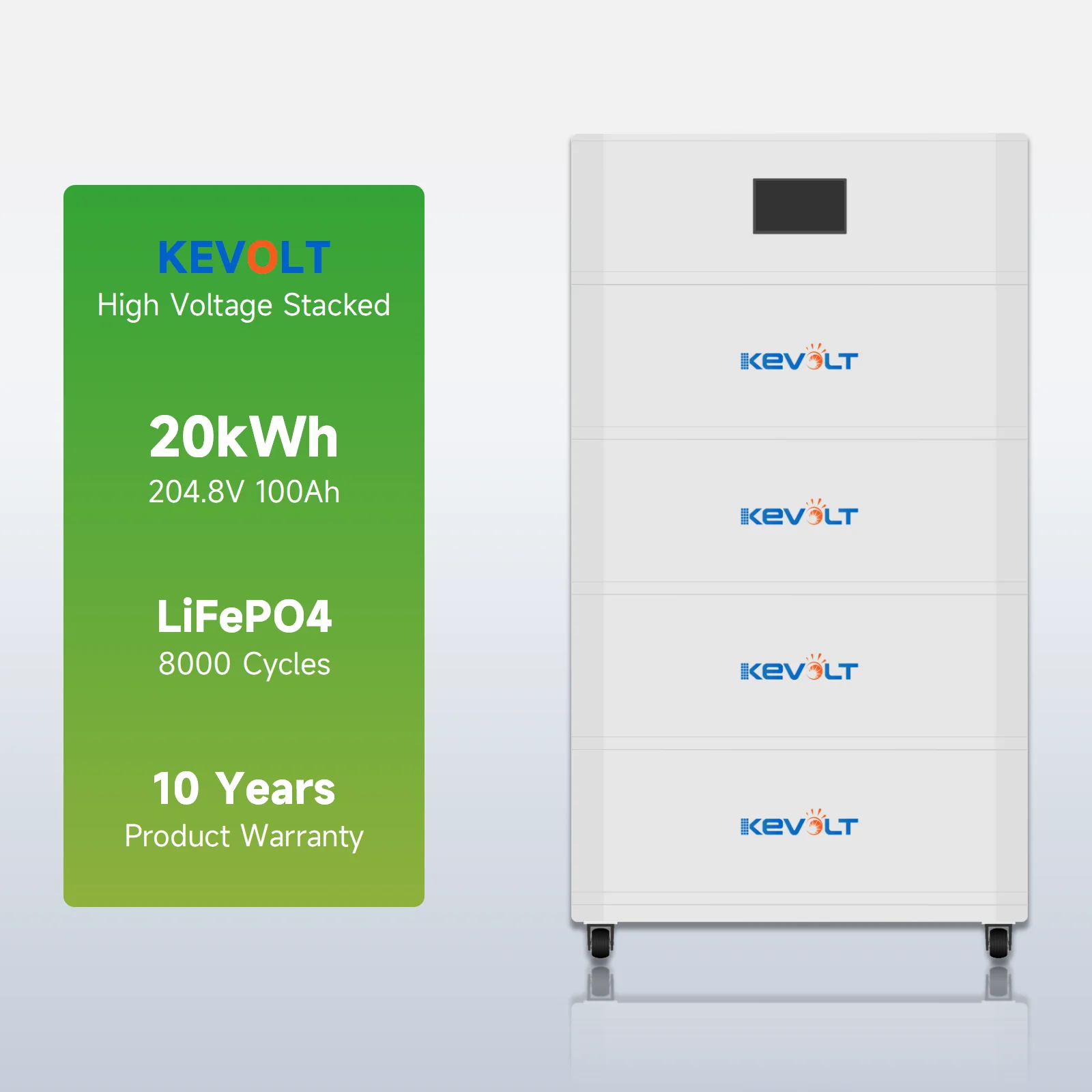 Kevolt Deep Cycle Life 100Ah 200Ah Lithium Battery High Voltage 20kW 30kW 40kW Lifepo4 Battery Energy Storage Container