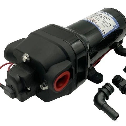 Singflo New item HY-100N 12V 17.5LPM 4.6GPM 100PSI 6.8bar High flow rate for fresh water diaphragm water pressure pump