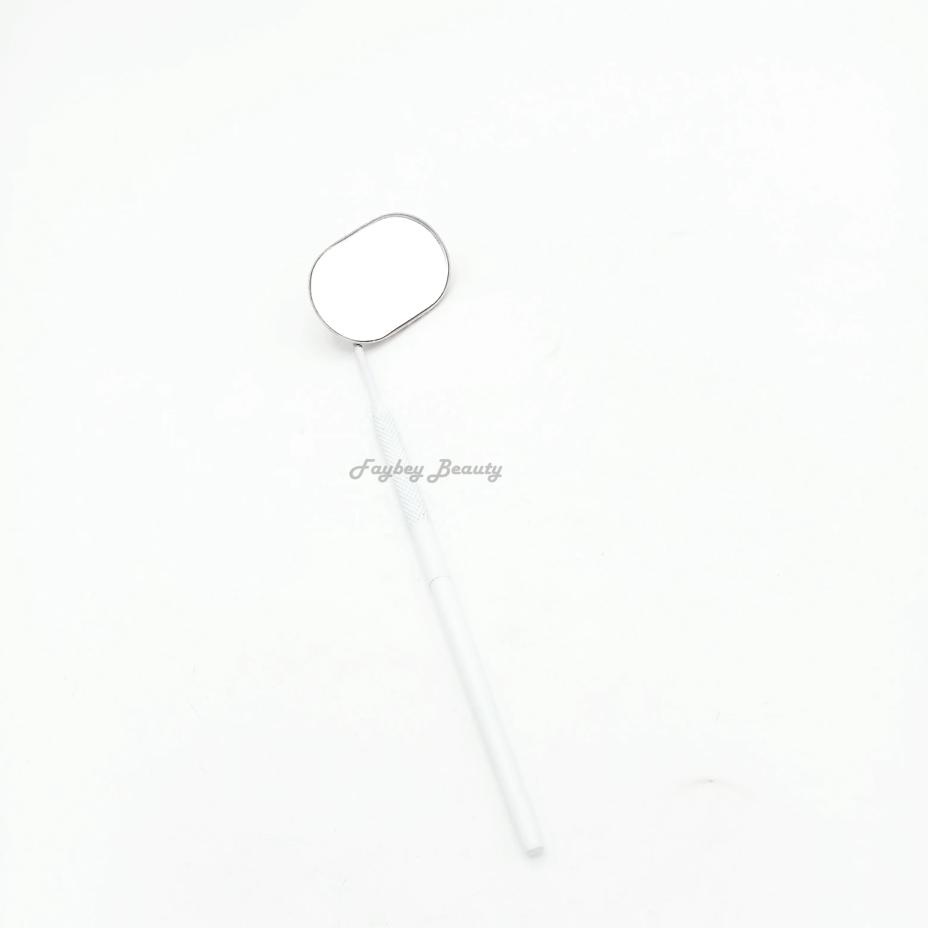 customized stainless steel high quality Eyelash Extension Mirror paper costing white color Mirror Lash Mirror