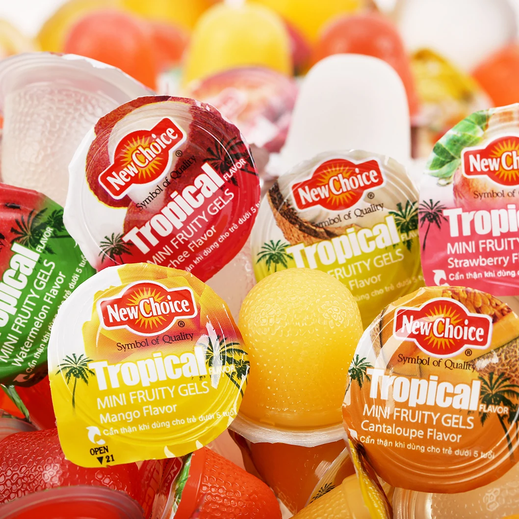 Tropical flavor mini fruity gels New Choice brand The Best Selling jelly Multi Color Konjac Jelly