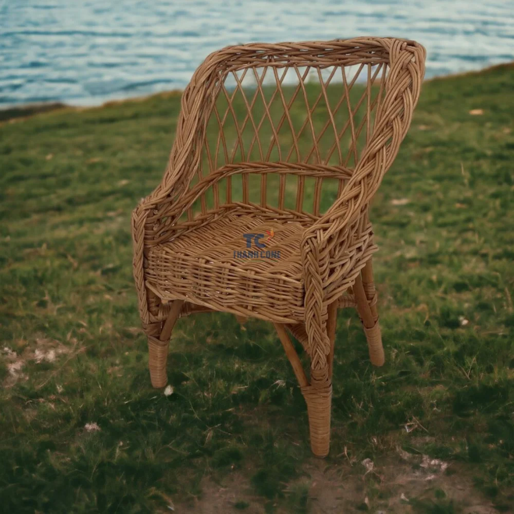 Vietnam Manufacture Wicker Chair For Children Armchair For Children Eco Friendly Rattan Seat Toddler