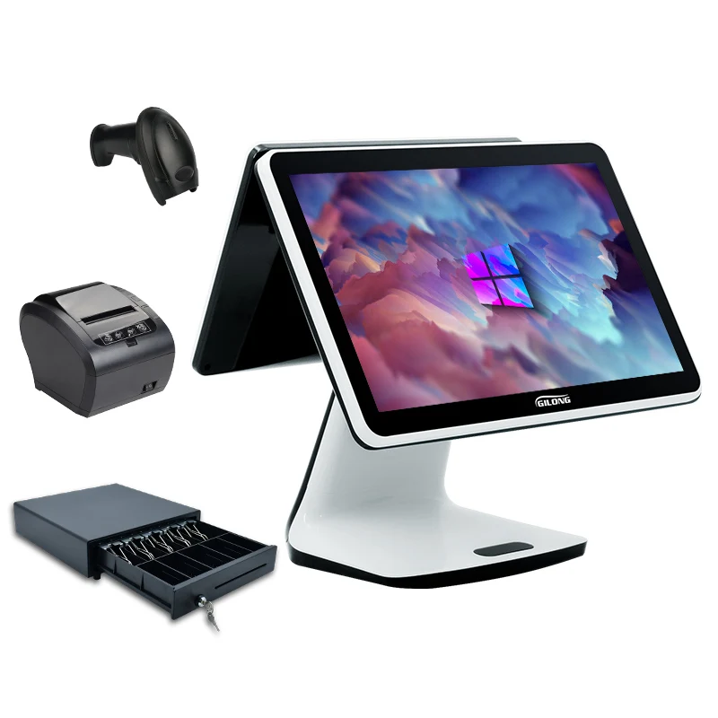 New design J1900 all in one cash register pos touch system for sale