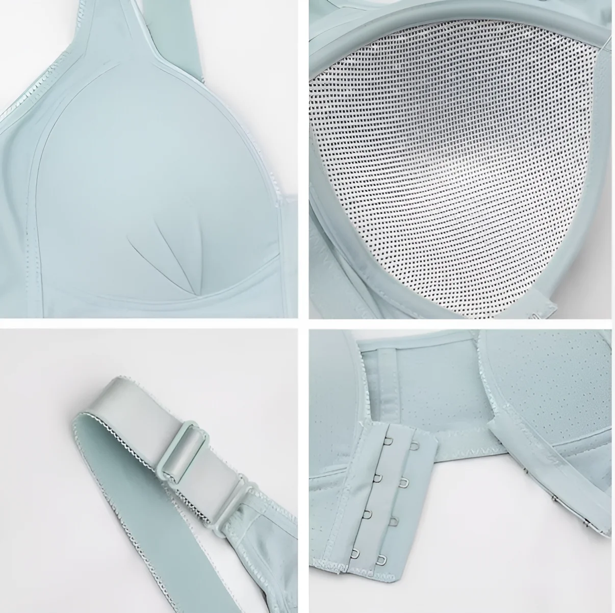 Push Up Bra Front Closure Solid Color Brassiere Wireless Bras For Women Underwear Plus Size