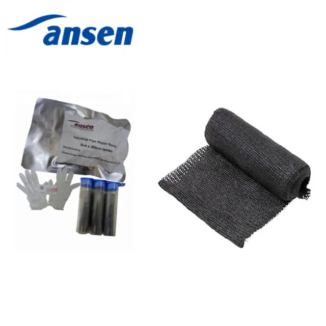 Industrial-strength Fibreglass-reinforced Repair Tape Quick Repair Bandage Pipe Wrap on Oil Gas Pipeline Protection