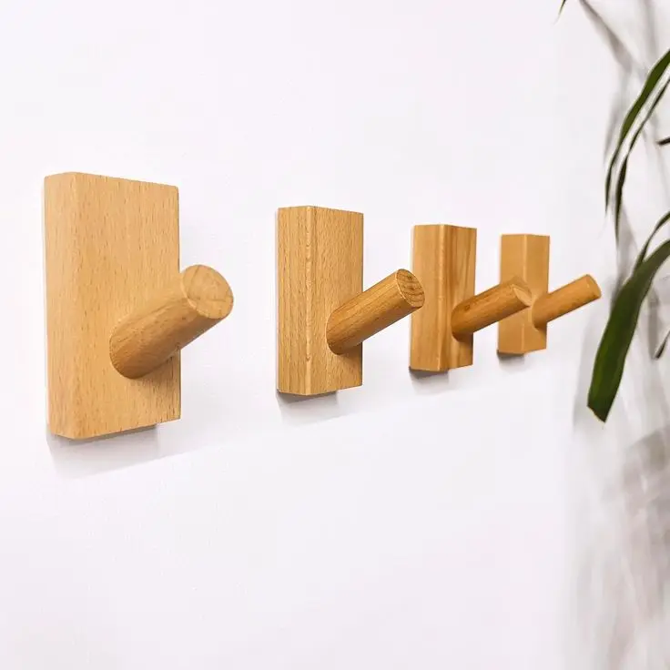 Top Branded cheap customized Wooden clothes hanger luxury wooden clothes coat hangers for home decor ooden home decor Wall