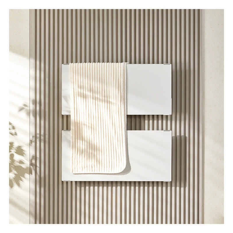 New Design Graphene Bathroom Timer Heated Towel Rack Large Area Drying Towel Warmer