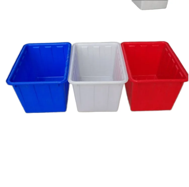 Large 30L-3000L Plastic crates HDPE Solid Turnover Box Collapsible  stackable crates