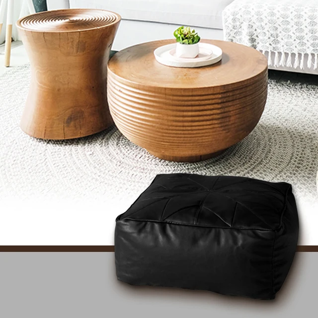 Flame retardantDurable Star Moroccan Puff Footstool floor cushion slab Bean Bag cover