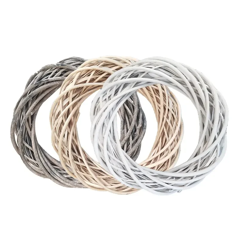 Circle Wreath Home Decoration Supplies Party Hot Sale Christmas Unique Applique Embroidery Christmas Tree Decoration Ornaments