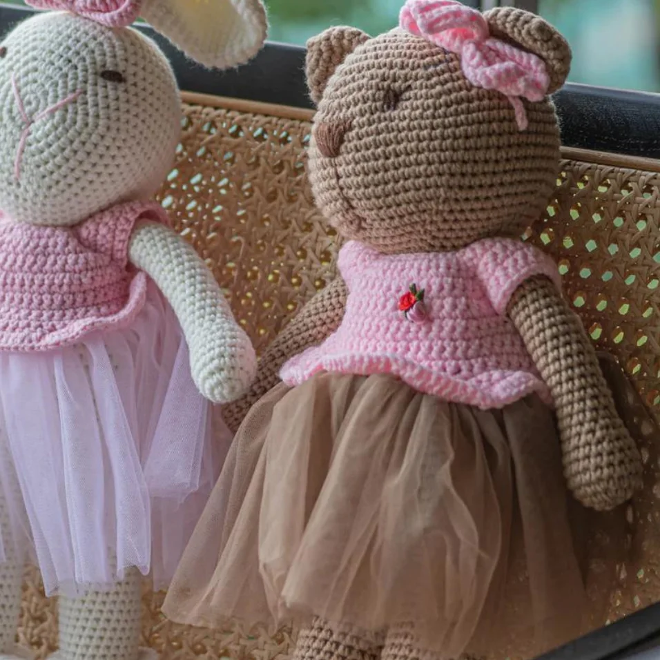 Handmade Amigurumi Stuffed Toy Knit Crochet Doll For Girls & Boys Baby Toddler Child Stuffed Animals OEM Made In Vietnam