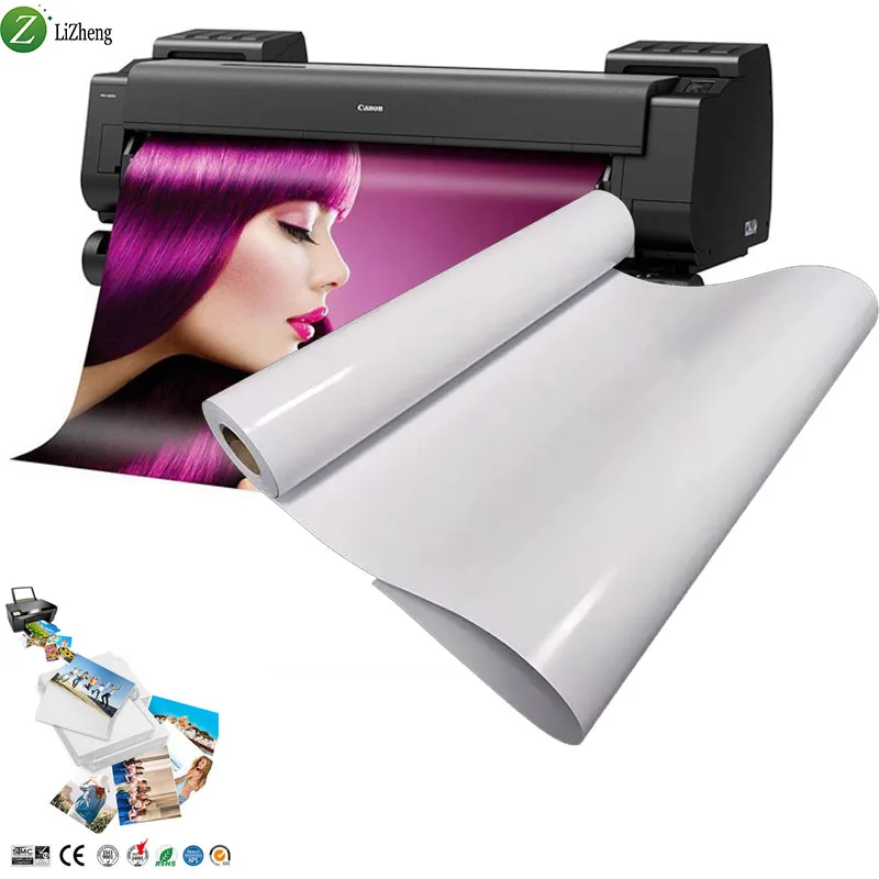 Lizheng premium rc photo paper rough satin glossy rc 260g a4 inkjet photo paper Resin Coated Paper for Photography