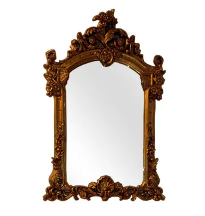 Викторианское зеркало овальной формы в золотом стиле для дома гостиницы викторианская рама пола со скошенным резным декором деревянное гравировочное резьбовое