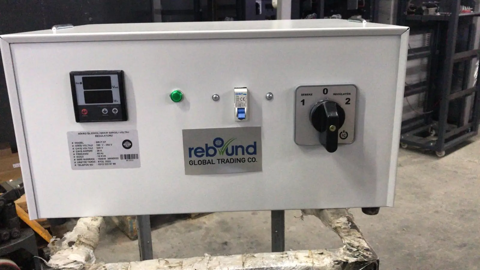 Single Phase 50 KVA Servo Motor Voltage Regulator Stabilizer 160 -250 V/220 V Aluminium and Copper Version