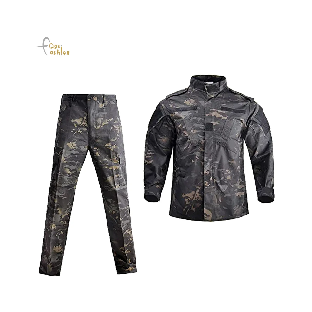 Outdoor Hunting Equipment Clothes Wholesale Paintball Game Kuwait Security Uniform Camouflage Fabric Digital Woodland Uniform