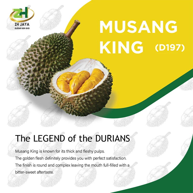 Малайзия 100% гарантия, Премиум свежий Musang King D197 (Свежий фрукт) с горечевидным послевкусием