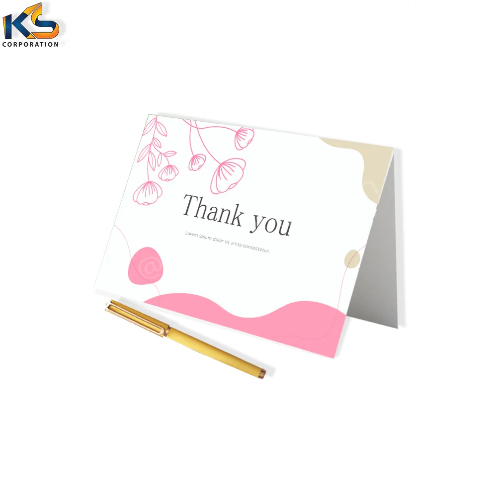 Custom Thank you Card for Businesses Greeting Card with Logo Thank You Card Printing