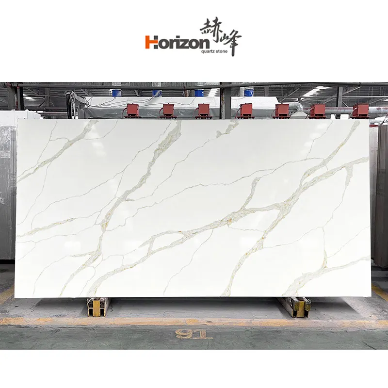 horizon Artificial Quartz Stone white quartz slab countertops vanity tops table tops
