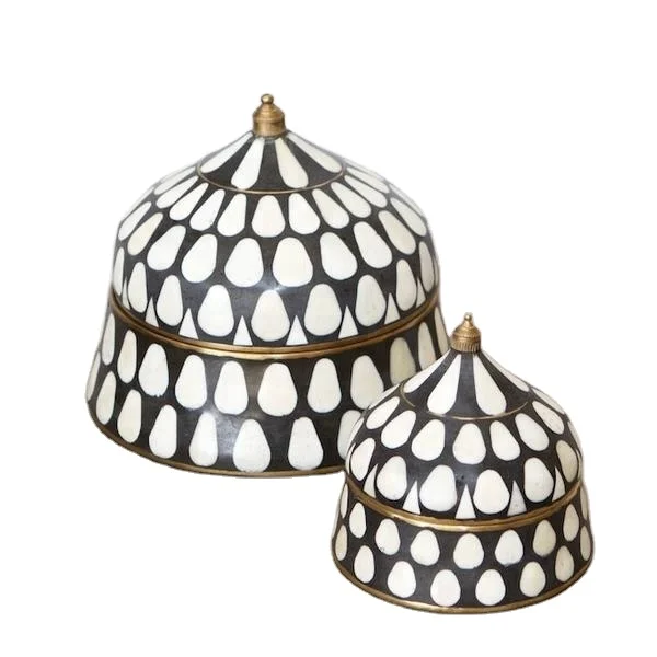 Most Attractive Mother of Pearl inlay Storage box Or Bone Jewelry storage box Bone resin inlay new design jewelry boxes